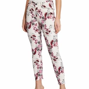 Jen7 by 7 for All Mankind Floral Skinny Jeans
